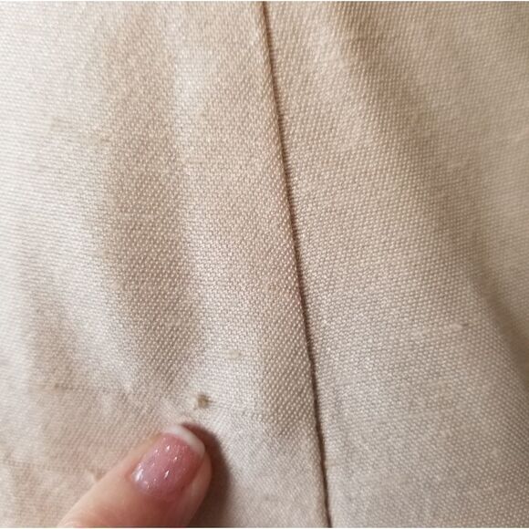 Vintage Cachet Linen Look Spaghetti Strap Mini Dress & Embroidered Jacket - Picture 15 of 15